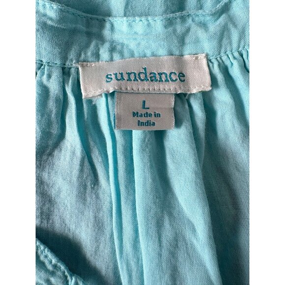 Sundance "Sunny Spirit" Embroidered Cotton Maxi Boho Dress, Women's Sz Large - Picture 3 of 6